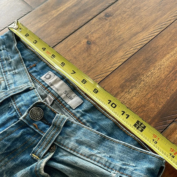 B by Bullhead Mens Slim Blue Denim Distressed jeans size 28 x 30 - Picture 11 of 16